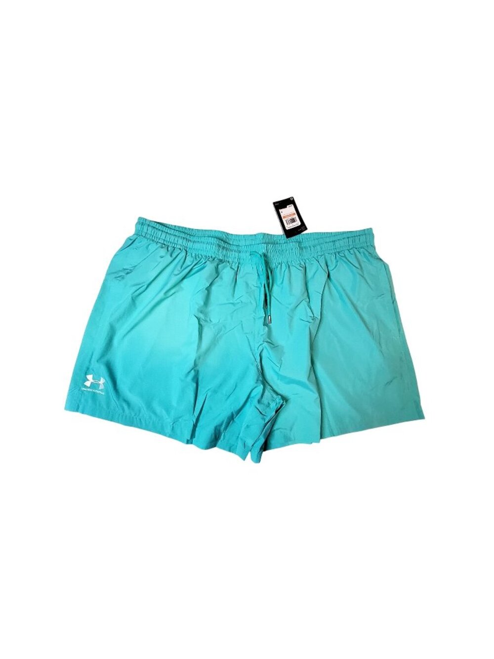 Under Armour Mens Loose Fit 3XL Essential Volley Shorts Aqua Blue 100% Polyester